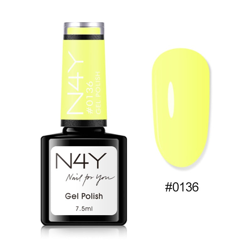N4Y Gel Polish Neon Yellow Light