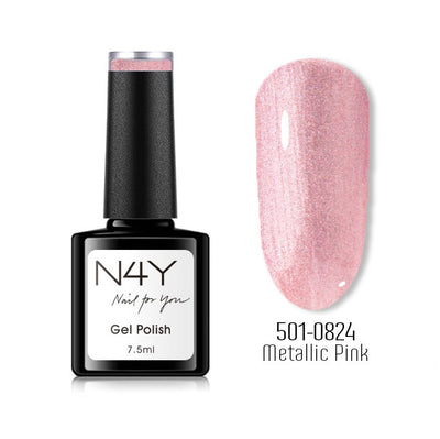 N4Y Gel Polish Metallic Pink