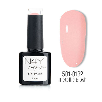 N4Y Gel Polish Pink Metallic Blush