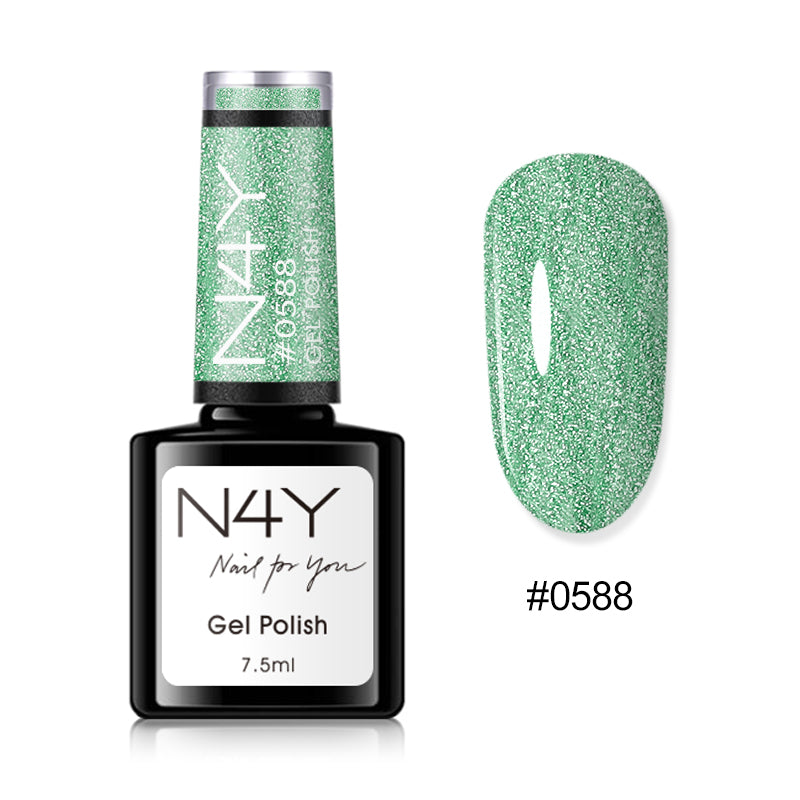 Gel Polish Green Shimmer