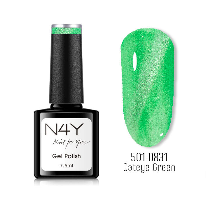 N4Y Gel Polish Cateye Green