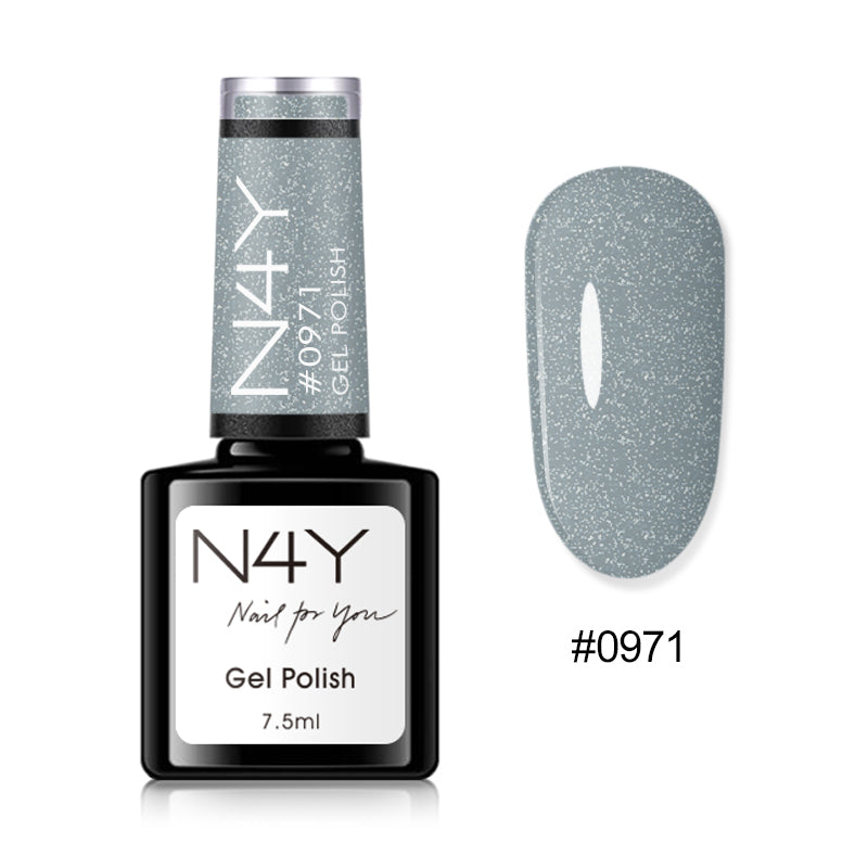 Gel Polish Grey Shimmer