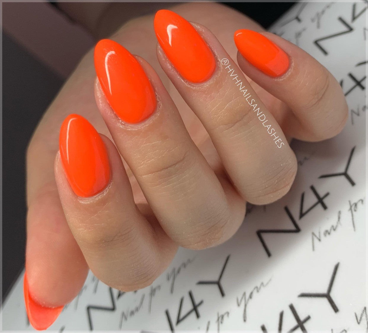 N4Y Gel Polish Neon Orange