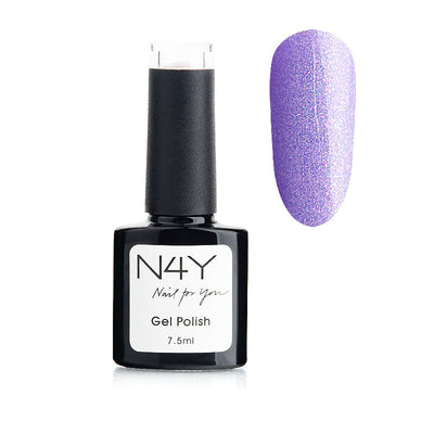 N4Y Gel Polish Glitter Purple Light