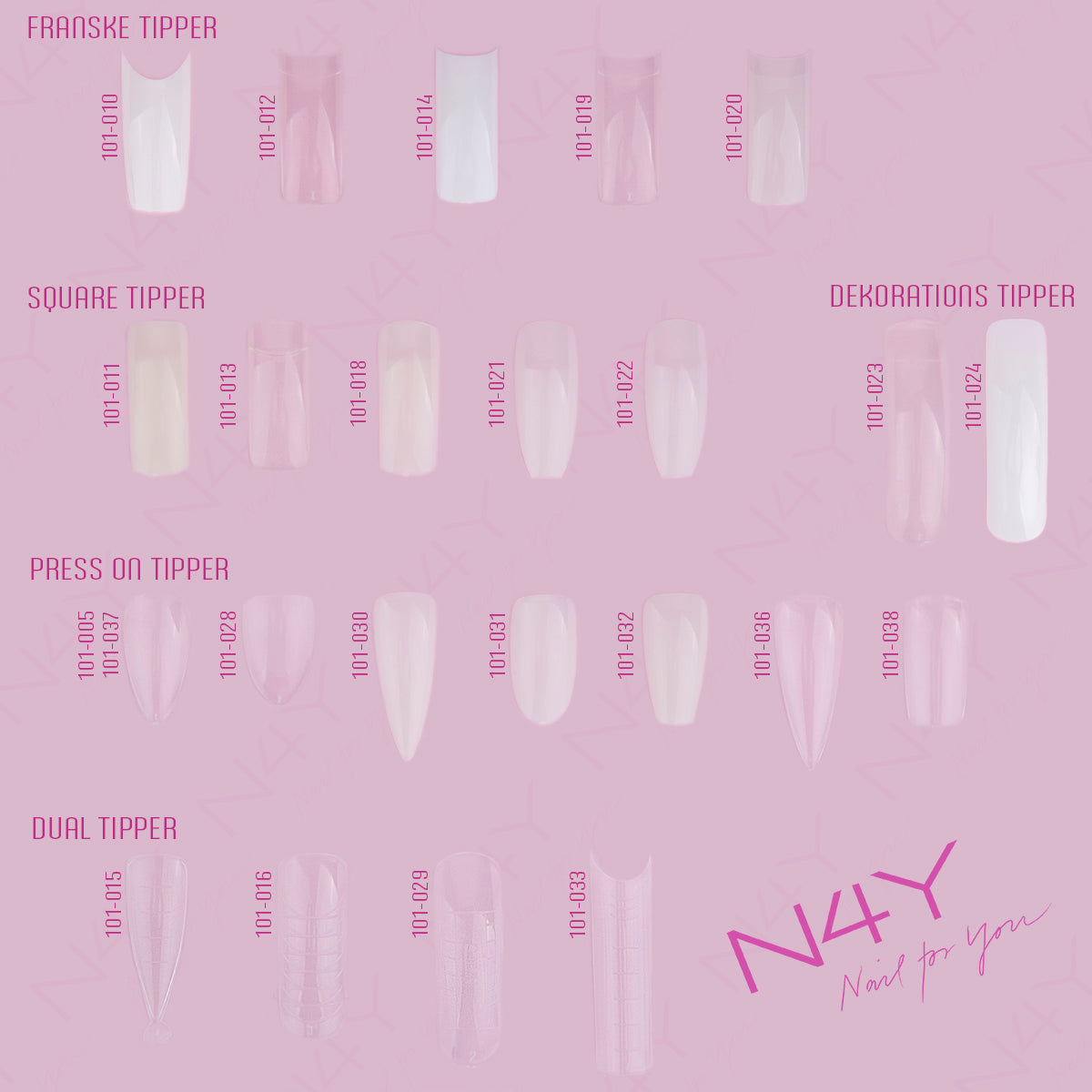N4Y French Tips - White
