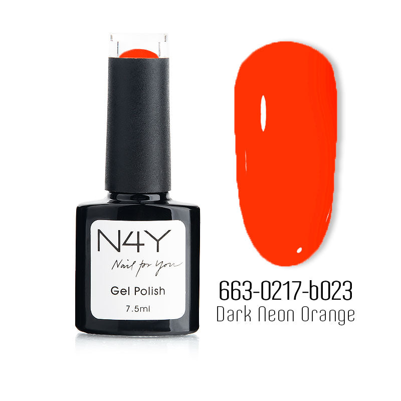 N4Y Gel Polish Dark Neon Orange b023