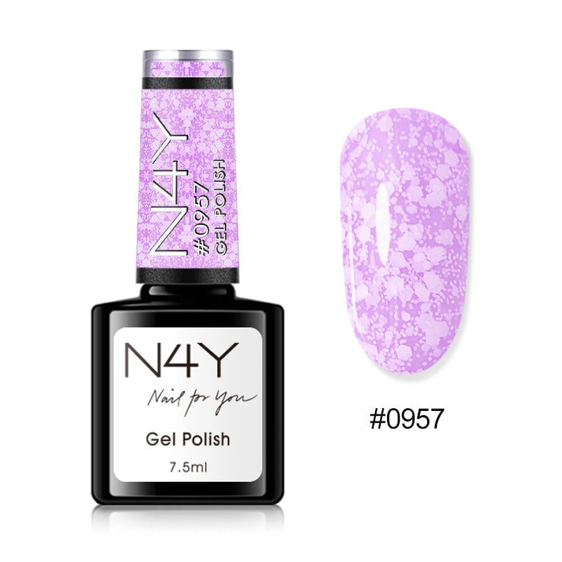 Gel Polish Purple Snow