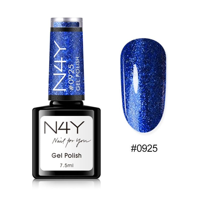 N4Y Gel Polish Blue Metallic