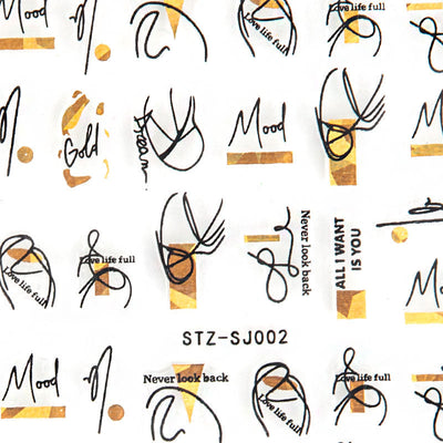 Nail Stickers Art Design #006
