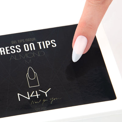 N4Y Press On Tips - Almond Ivory