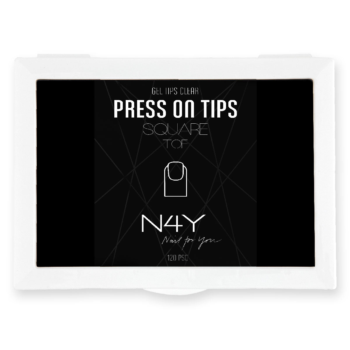 N4Y Press On Tips - Toe Clear