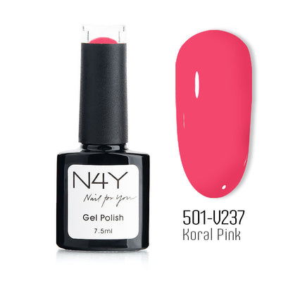 N4Y Gel Polish Neon Pink Coral